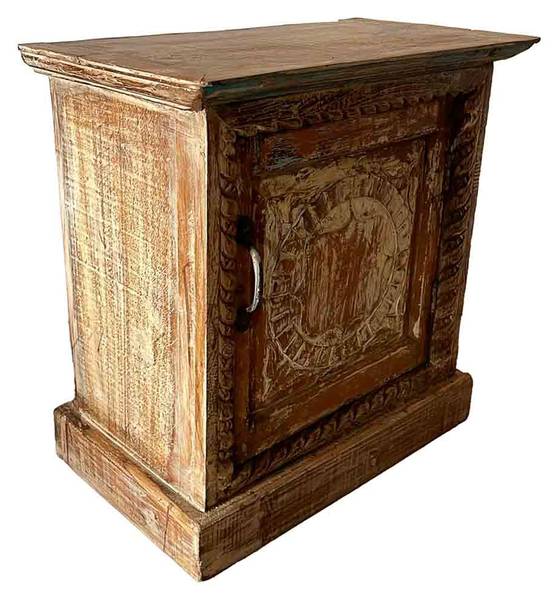 Nachttisch 4523372320 Braun - Massivholz - 52 x 57 x 30 cm