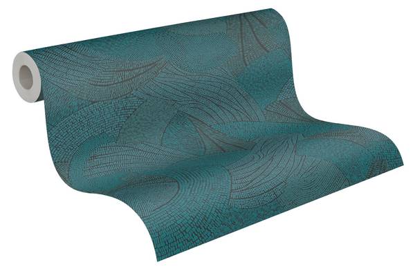 Vliestapete 399353-GU Blau - Kunststoff - 53 x 1 x 1005 cm
