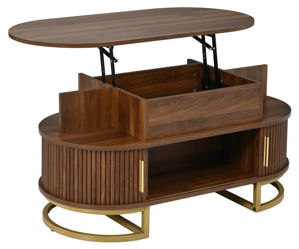 Couchtisch Hermes Ⅷ Braun - Holzwerkstoff - 100 x 64 x 50 cm