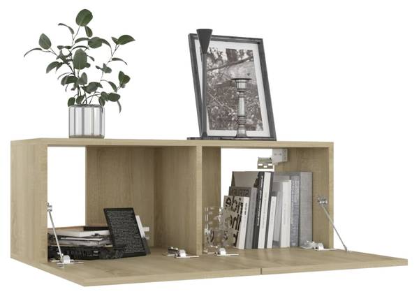 TV-Schrank 3006899-1 (4-teilig) Braun - Holzwerkstoff - 80 x 30 x 30 cm