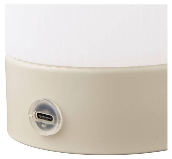 Tafellamp Rosa beige - staal - 9 x 18 x 9 cm