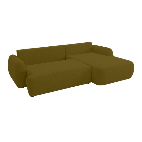 Ecksofa MUNDUK II Olivgrün - Armlehne davorstehend links - Ecke davorstehend rechts - Ottomane davorstehend rechts