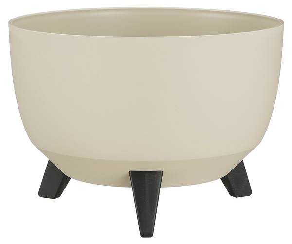 Garten-Pflanzkübel Doppio Beige - Kunststoff - 33 x 19 x 33 cm