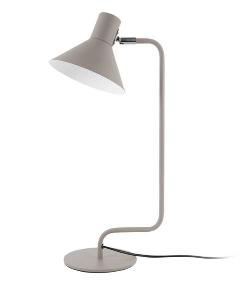Tischleuchte Office Curved Grau - Eisen - 22 x 51 x 18 cm