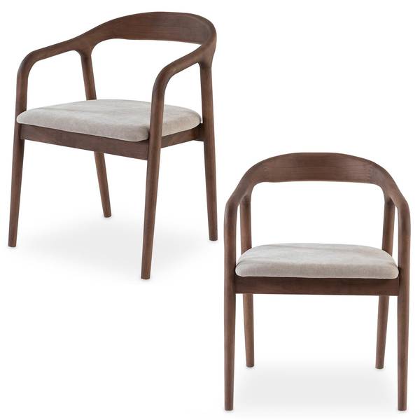 Esszimmerstühle HARPER (2er-Set) Braun