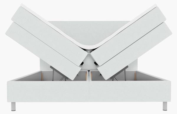 Boxspringbett Orion Hellgrau - Liegefläche Breite: 140 cm