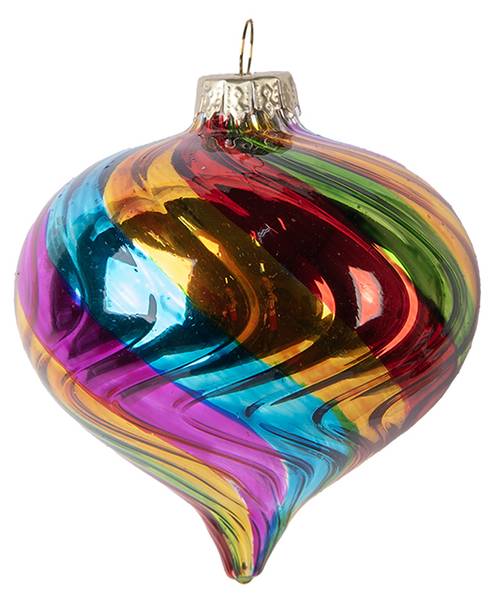 Kerstbal Xmas 52353 glas - 8 x 8 x 8 cm