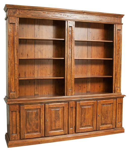 Bücherregal ITALIA Braun - Massivholz - 47 x 235 x 230 cm