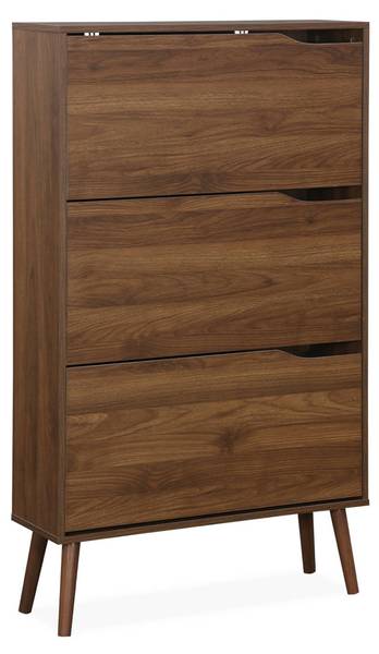 Schuhregal Nepal Braun - Holz teilmassiv - 26 x 131 x 75 cm