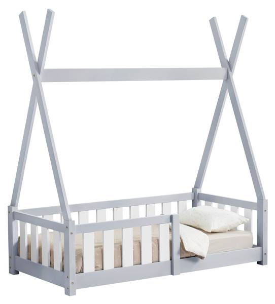 Kinderbett Helsingborg Hellgrau