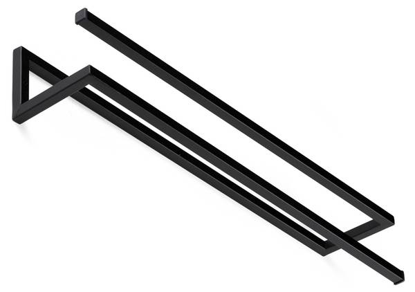 Handtuchhalter 10-1711 Schwarz - Metall - 60 x 10 x 12 cm