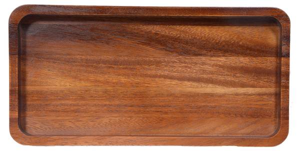 Tablett Timber Craft Braun - Massivholz - 15 x 2 x 30 cm