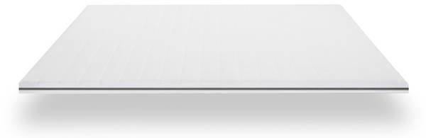 MatratzenTopper EntspannenTraum Weiß - Microfaser - Polyester - 100 x 5 x 200 cm