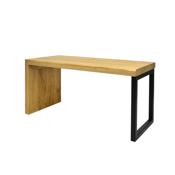 Eiche Massivholzbank ohne Lehne HUGON Braun - Eiche - 105 x 45 x 40 cm
