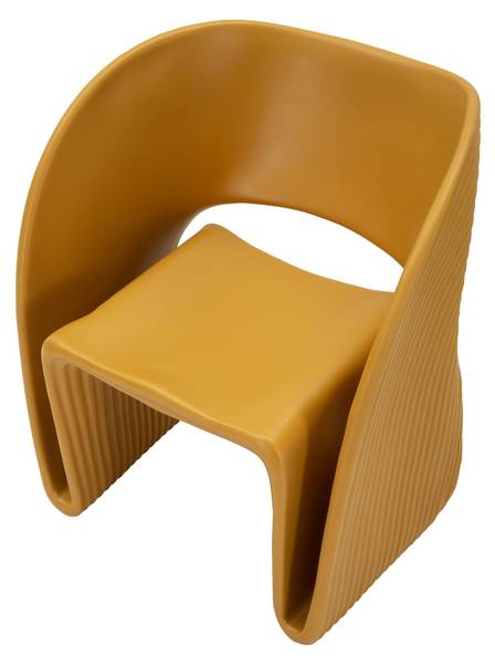 Fauteuil Sand geel - kunststof - 58 x 76 x 65 cm