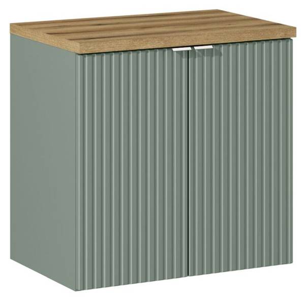 Waschbeckenschrank NEWPORT-56-35 Grün - Holzwerkstoff - 60 x 60 x 40 cm