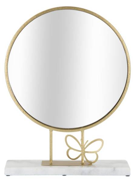 Spiegel Butterfly Gold - Metall - 9 x 40 x 30 cm