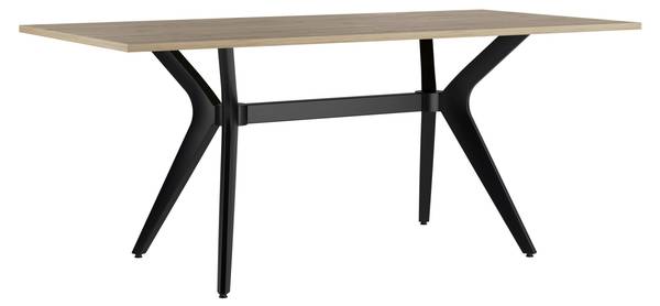 Esstisch KONSTANZ Braun - Holzwerkstoff - 180 x 90 x 75 cm