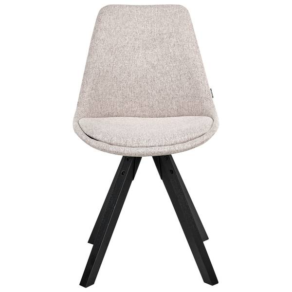 Set van 2 eetkamerstoelen HEDLEY beige - zwart