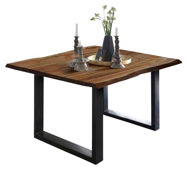 Esstisch NIAH Braun - 90 x 90 cm - Schwarz