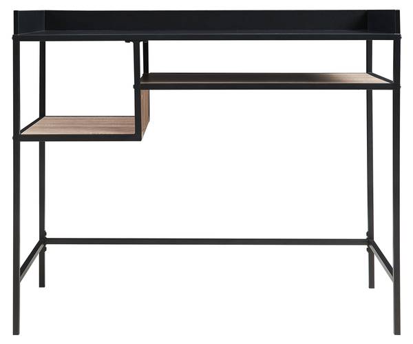 Bureau Belana Noir - Marron - Bois manufacturé - Métal - 43 x 82 x 100 cm
