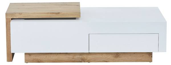 Couchtisch MANDREA Braun - Weiß - Holz teilmassiv - 178 x 38 x 60 cm