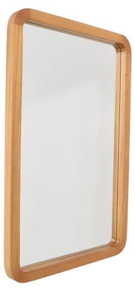 Wandspiegel Britt bruin - glas - massief hout - 45 x 70 x 5 cm
