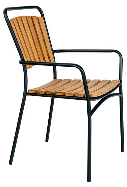 Gartenset Cleveland Braun - Holz teilmassiv - 130 x 74 x 130 cm