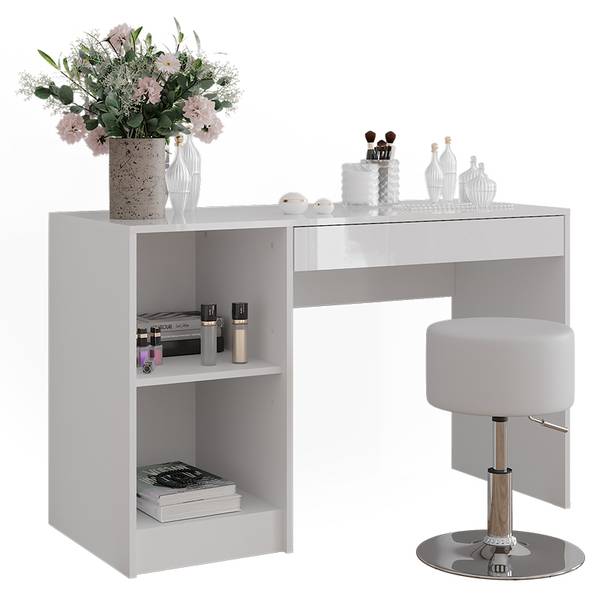 Schminktisch Sherry 57576 2er set Weiß - Holzwerkstoff - 120 x 76 x 51 cm