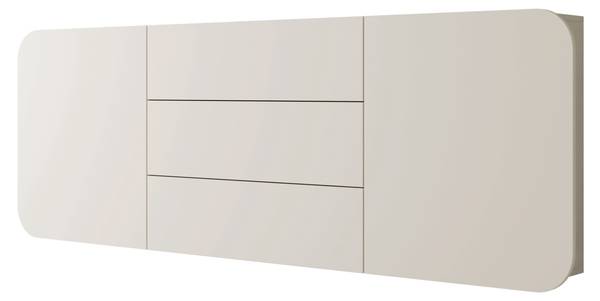 Kombikommode Rene Beige - Holzwerkstoff - 180 x 70 x 36 cm