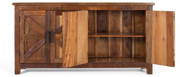 Sideboard 2139 Braun - Massivholz - 180 x 90 x 40 cm
