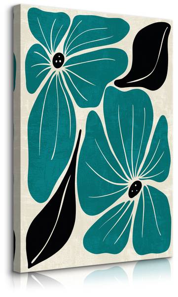 Leinwandbild Blumen 40 x 60 x 60 cm