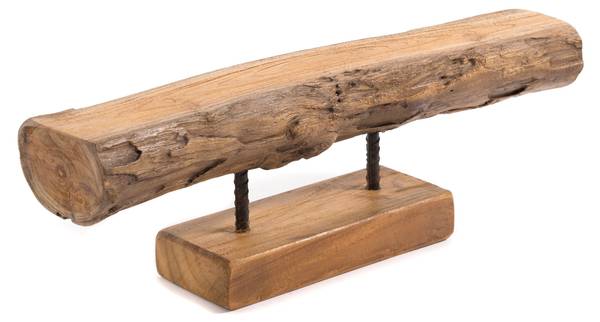 Kerzenständer Lumio Braun - Massivholz - 62 x 17 x 10 cm