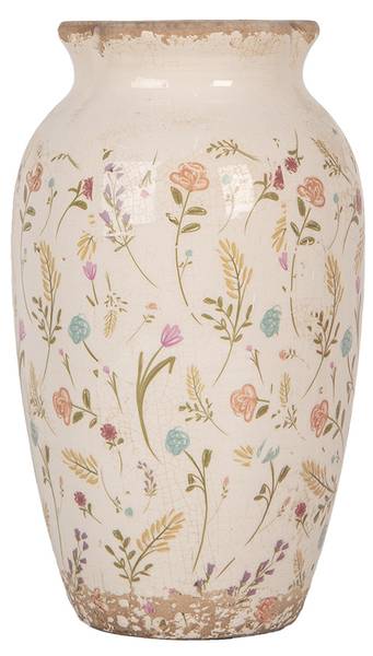 Vase Jameson Beige - Keramik - 16 x 27 x 16 cm