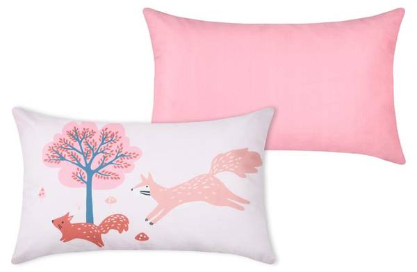 Kinderzimmerkissen CYRIELLE Pink - Textil - 30 x 50 x 50 cm