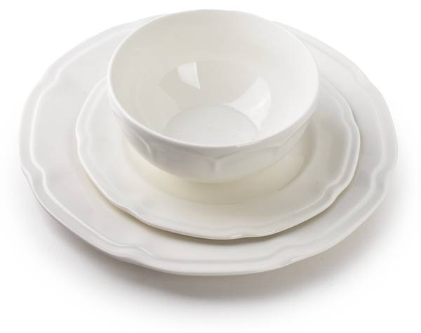 Dessertteller HELLA Weiß - Fine Bone China - Porzellan - 20 x 2 x 20 cm
