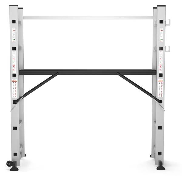 Gerüstleiter Omni Grau - Metall - 160 x 168 x 41 cm