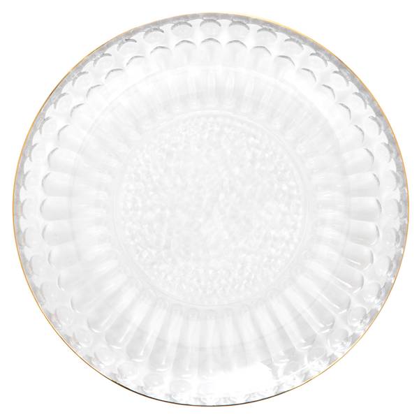 Teller BARREL Glas - 15 x 2 x 15 cm