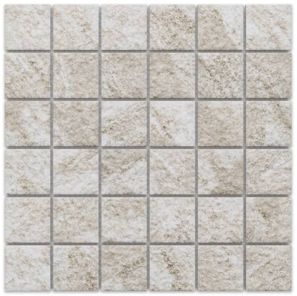 Keramikmosaik - Trentino Grau - Keramik - 30 x 30 x 30 cm