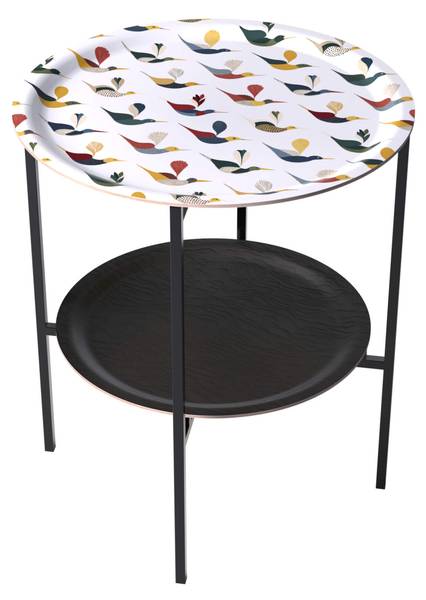 Beistelltisch Etagere Ally & Friends Birke - 46 x 53 x 46 cm