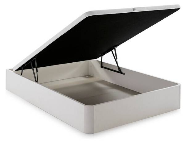 Matratze und Bettgestell mit Lattenrost Weiß - 140 x 190 cm