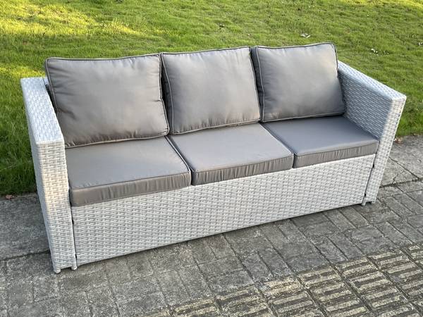 Gartenlounge Sofa Set K(7er-Set) Grau - Webstoff