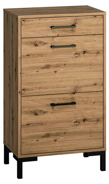 Schuhschrank NEVIO Braun - Holzwerkstoff - 55 x 94 x 34 cm