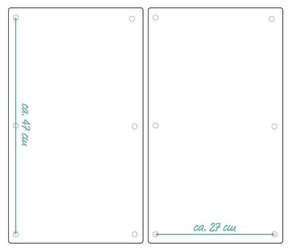 Herdabdeck-/Schneideplatten-Set "Wood" Weiß - Glas - 52 x 1 x 30 cm