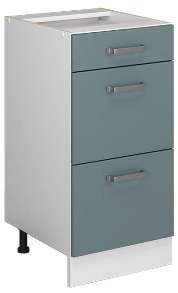 Unterschrank R-Line 41799 Blaugrau - Reinweiß