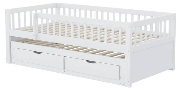 Kinderbett Dioscuri Ⅰ Weiß - Breite: 95 cm