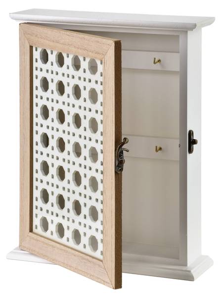 Schlüsselkasten STACY Braun - Holzwerkstoff - 7 x 25 x 20 cm