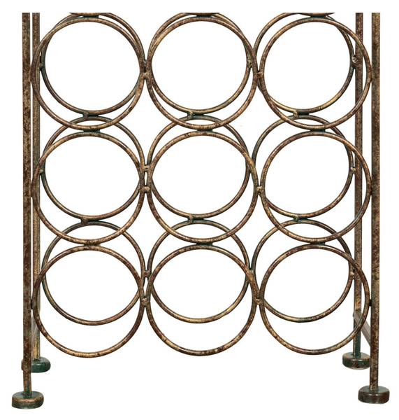Weinregal COUNTRY Schwarz - Bronze - Braun