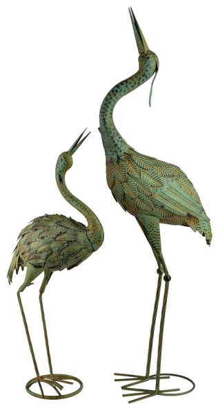 Dekofigur CEDRIC Grün - Metall - 33 x 95 x 20 cm