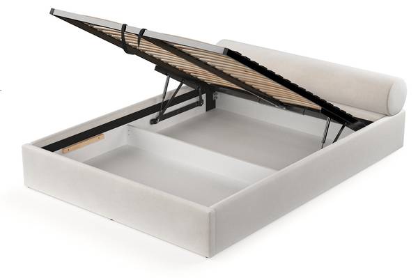 Polsterbett SOLVO mit Stauraum Paros Creme - Liegefläche Breite: 160 cm